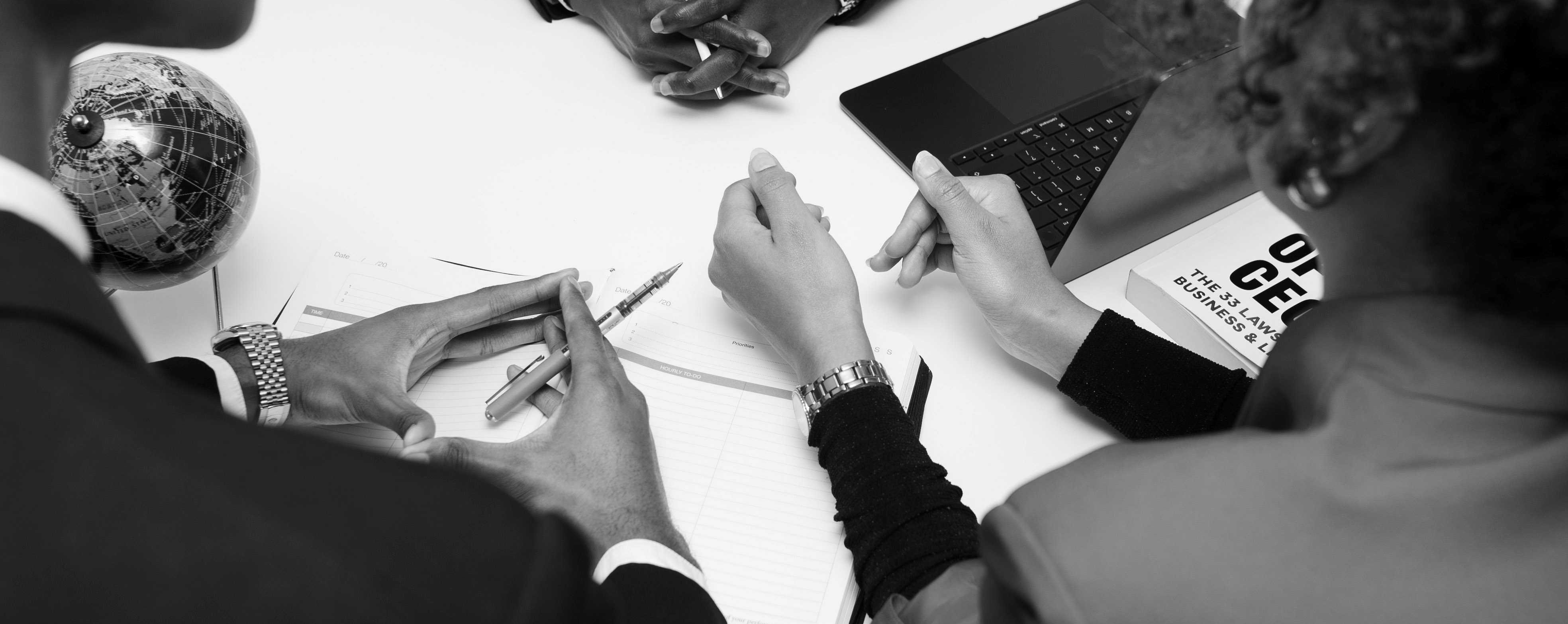 A group of professionals working together, symbolizing partnership